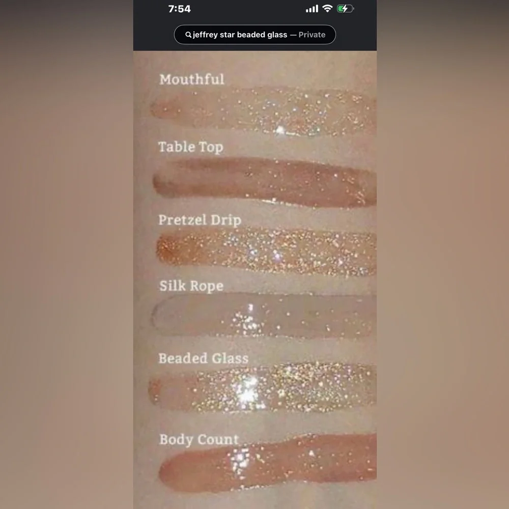 Jeffree Star The Gloss - Luxurious & Sparkly - beaded glass discontinued color